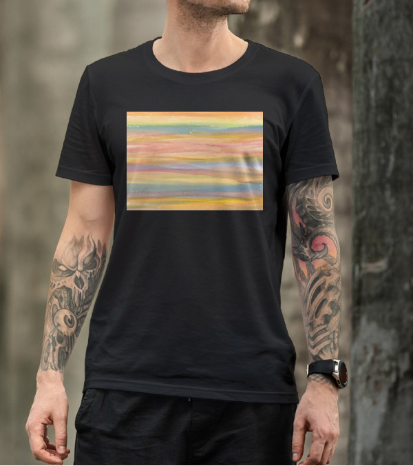 Nantes Colorful Abstract Stripes T-Shirt