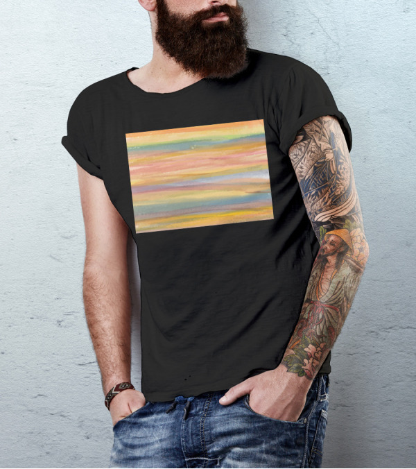 Nantes Colorful Abstract Stripes T-Shirt