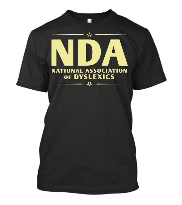 NDA National Association Of Dyslexics T-Shirt