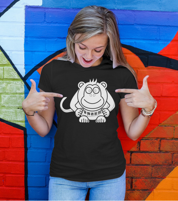 No You Are Not Cool Monkey Sketch T-Shirt
