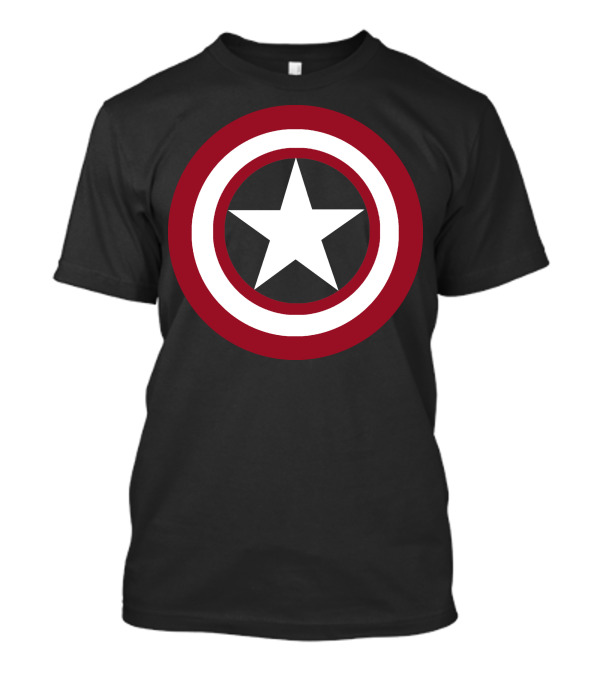 Captain America Distressed Shield Star Emblem All Sizes T-Shirt