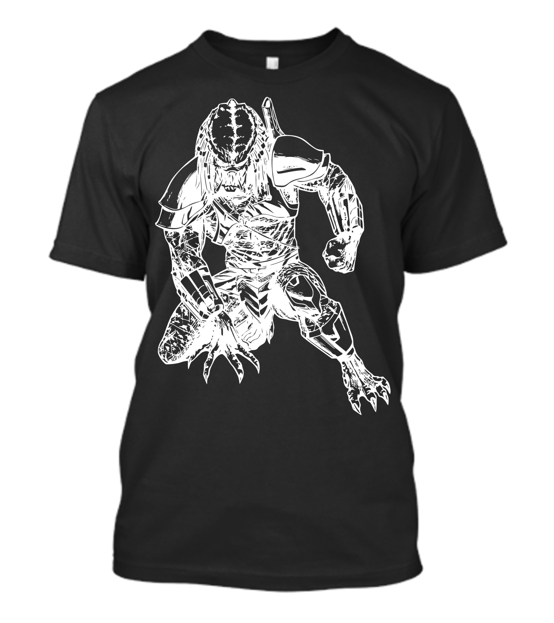Predator 3W Alien Warrior Kneeling Pose T-Shirt