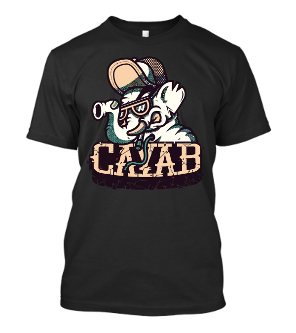 Cayab Elephant In Sunglasses And Cap T-Shirt