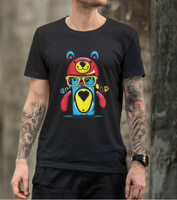 Cherise Bear With Glasses And Heart T-Shirt