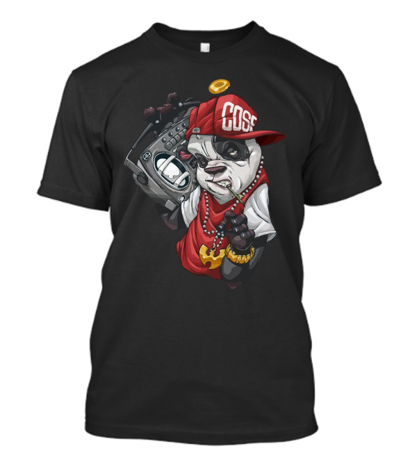 Cose Panda DJ With Boombox And Red Cap T-Shirt