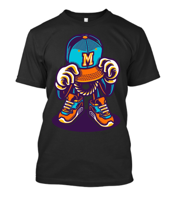 M Cap Vibe DJ Cool Style Sneaker Fusion T-Shirt