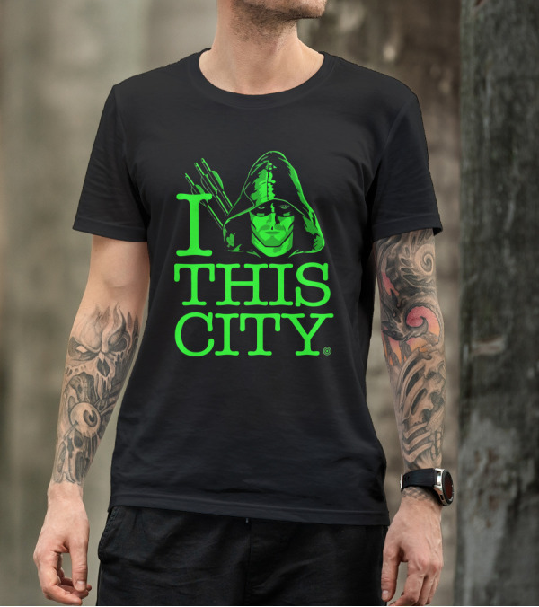 I Green Hooded Archer This City T-Shirt