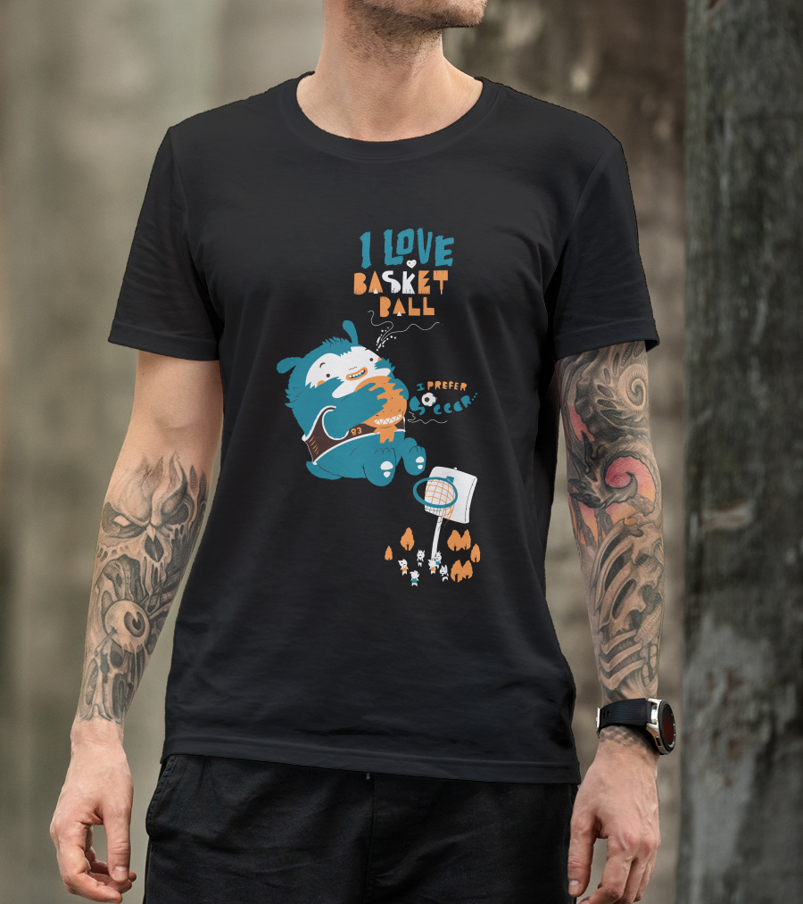 I Love Basketball I Prefer Soccer T-Shirt