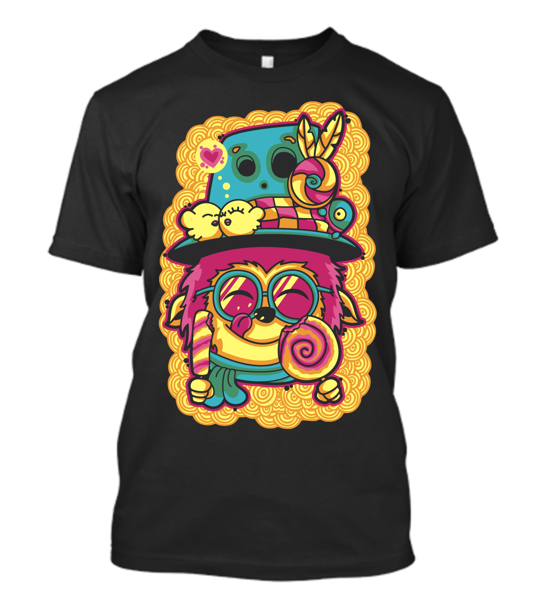 I Love Candy Cool Monster With Lollipops And Hat T-Shirt