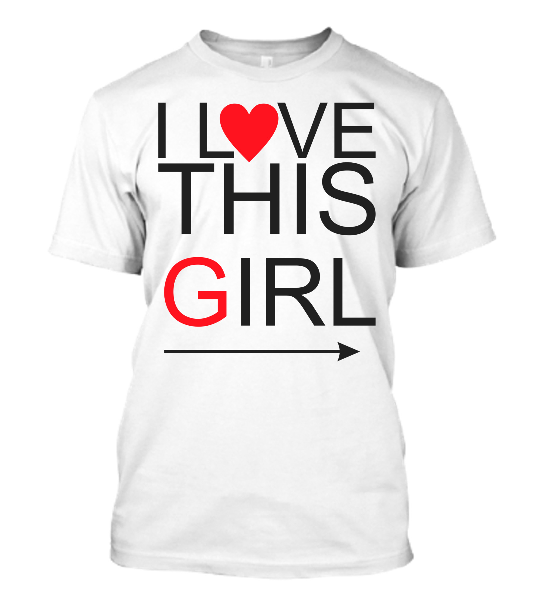 I Heart This Girl With Arrow T-Shirt