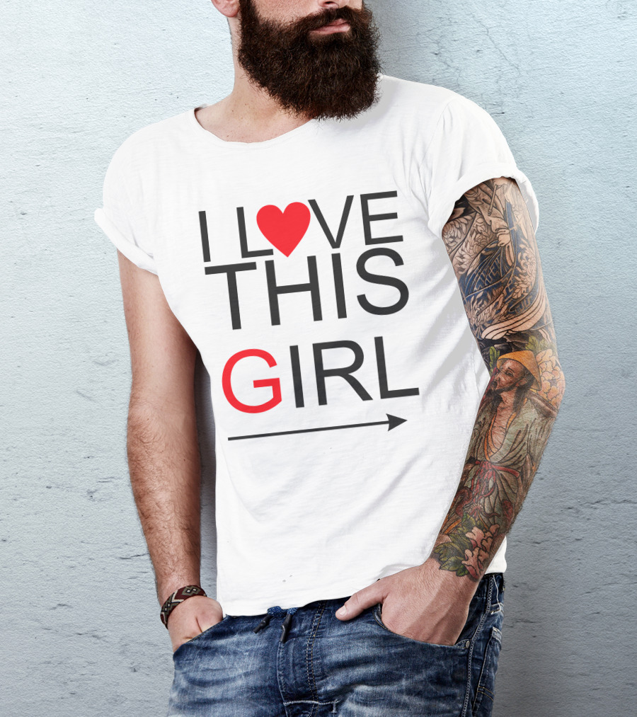 I Heart This Girl With Arrow T-Shirt