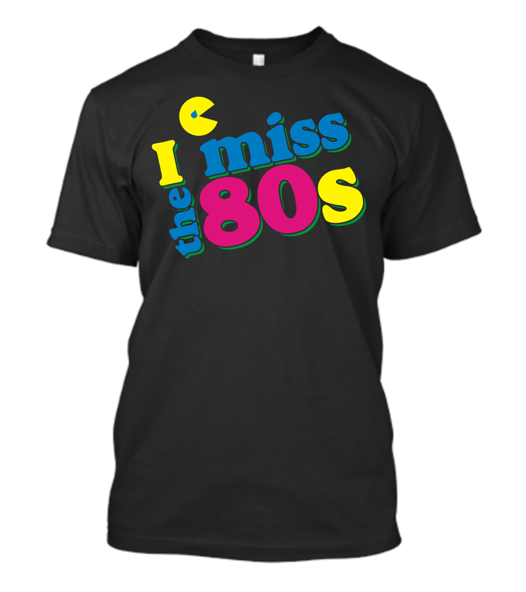 I Miss The 80s Retro Pac-Man Style Vibe T-Shirt