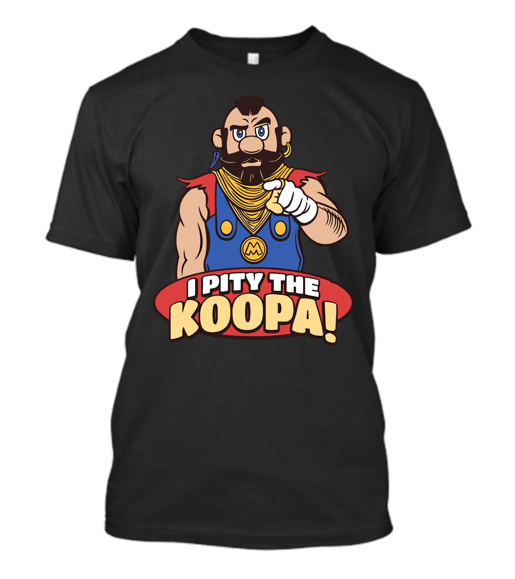 I Pity The Koopa Mr. T Mario Crossover T-Shirt