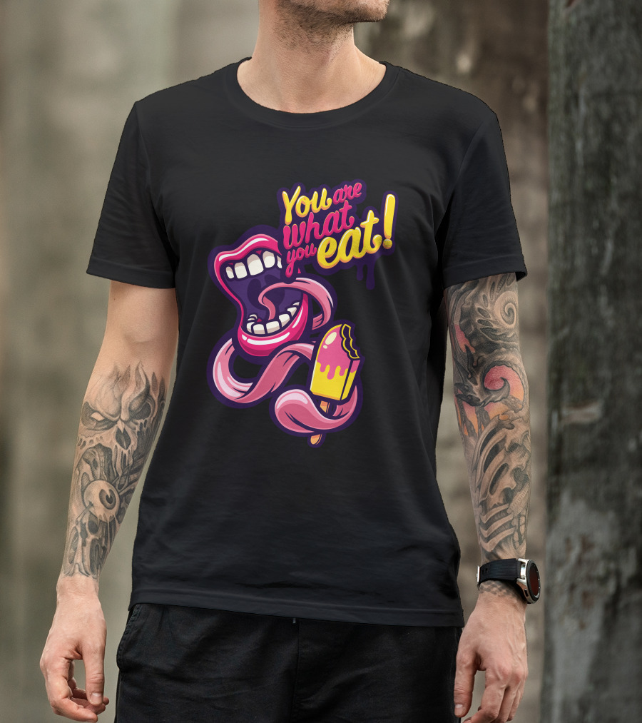 You Are What You Eat Icecream Eater Popsicle Mouth T-Shirt