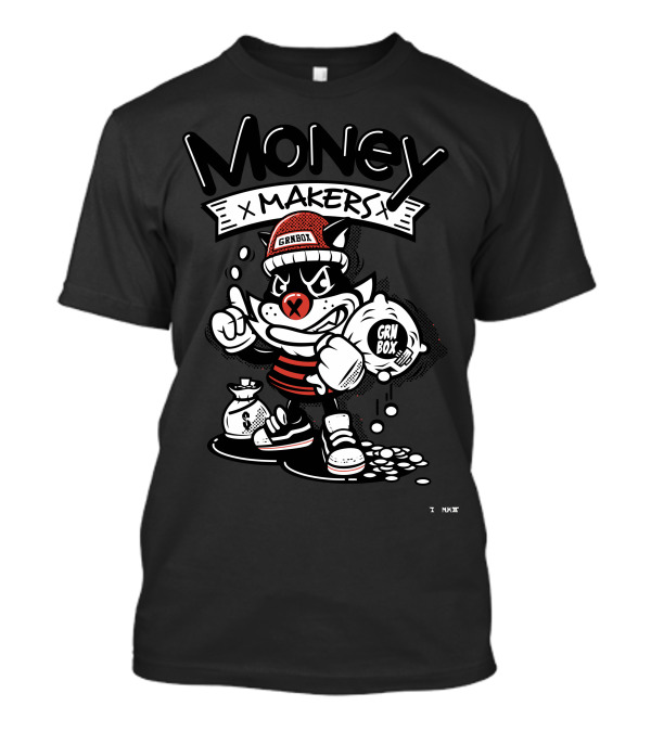Money X Makers GRNBOX Retro Cartoon T-Shirt