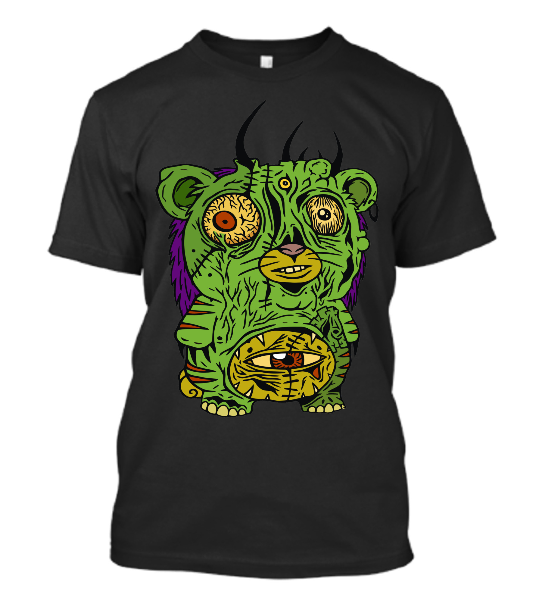 Ima Gummy Bear Zombie Creature With Horns And Multiple Eyes T-Shirt