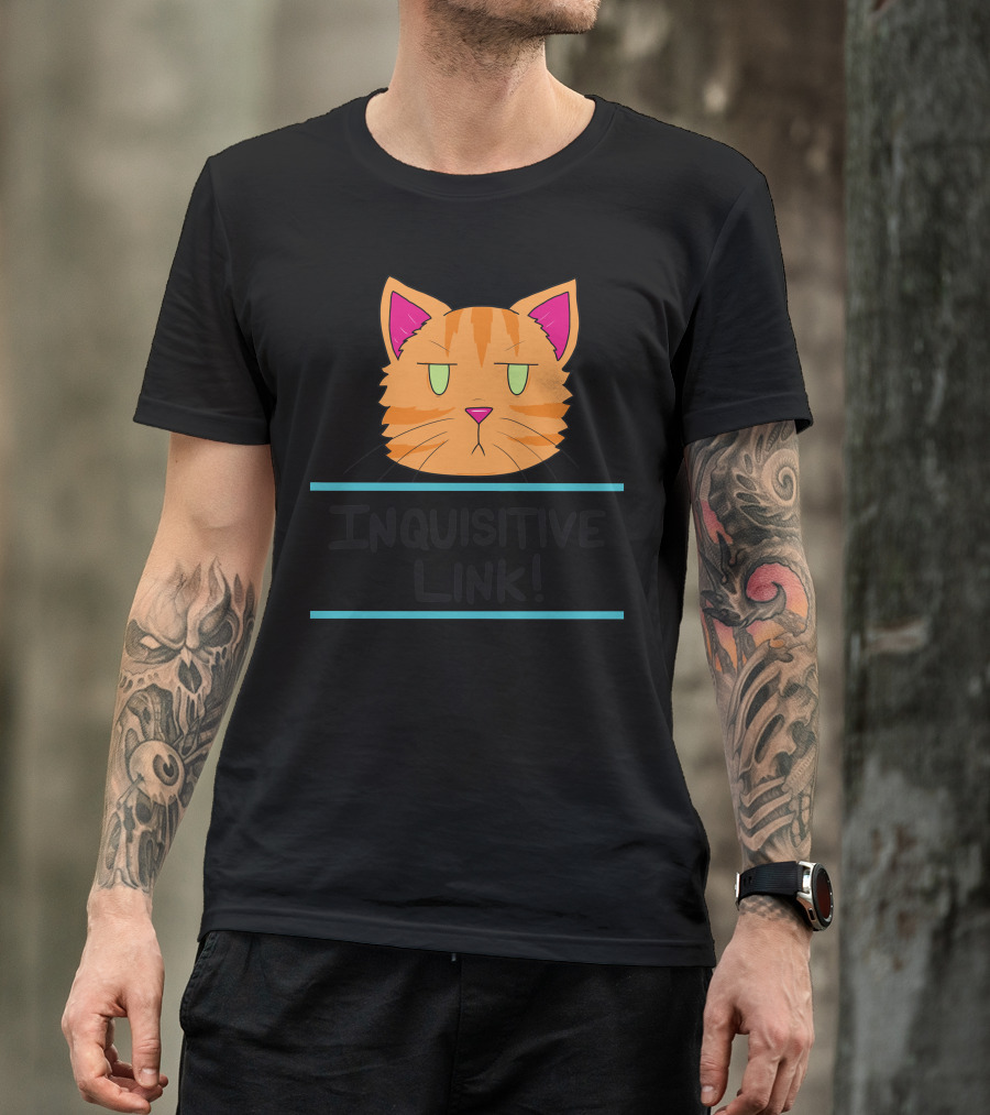 Inquisitive Link Cat Face T-Shirt