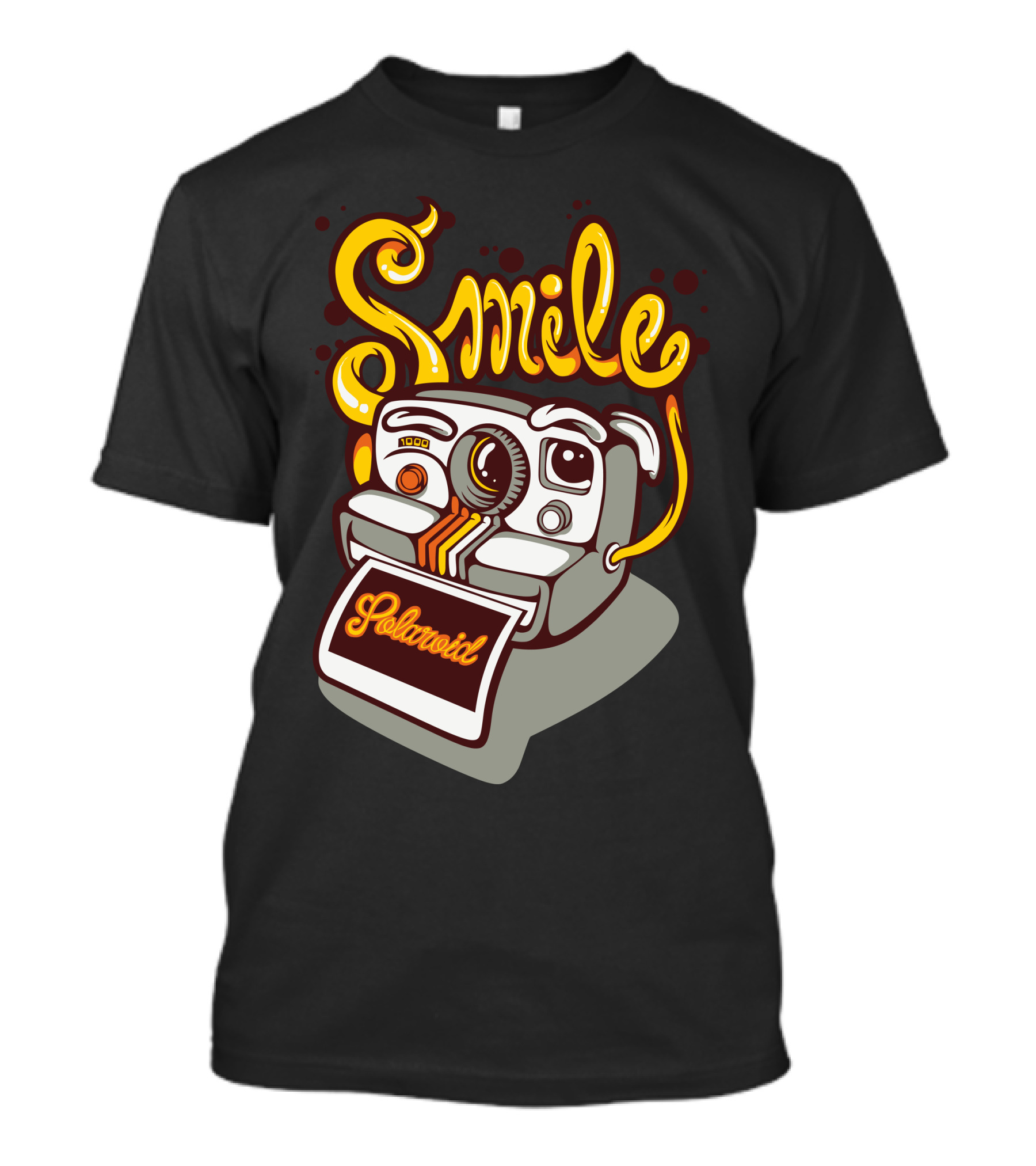 Smile Polaroid Vintage Camera T-Shirt