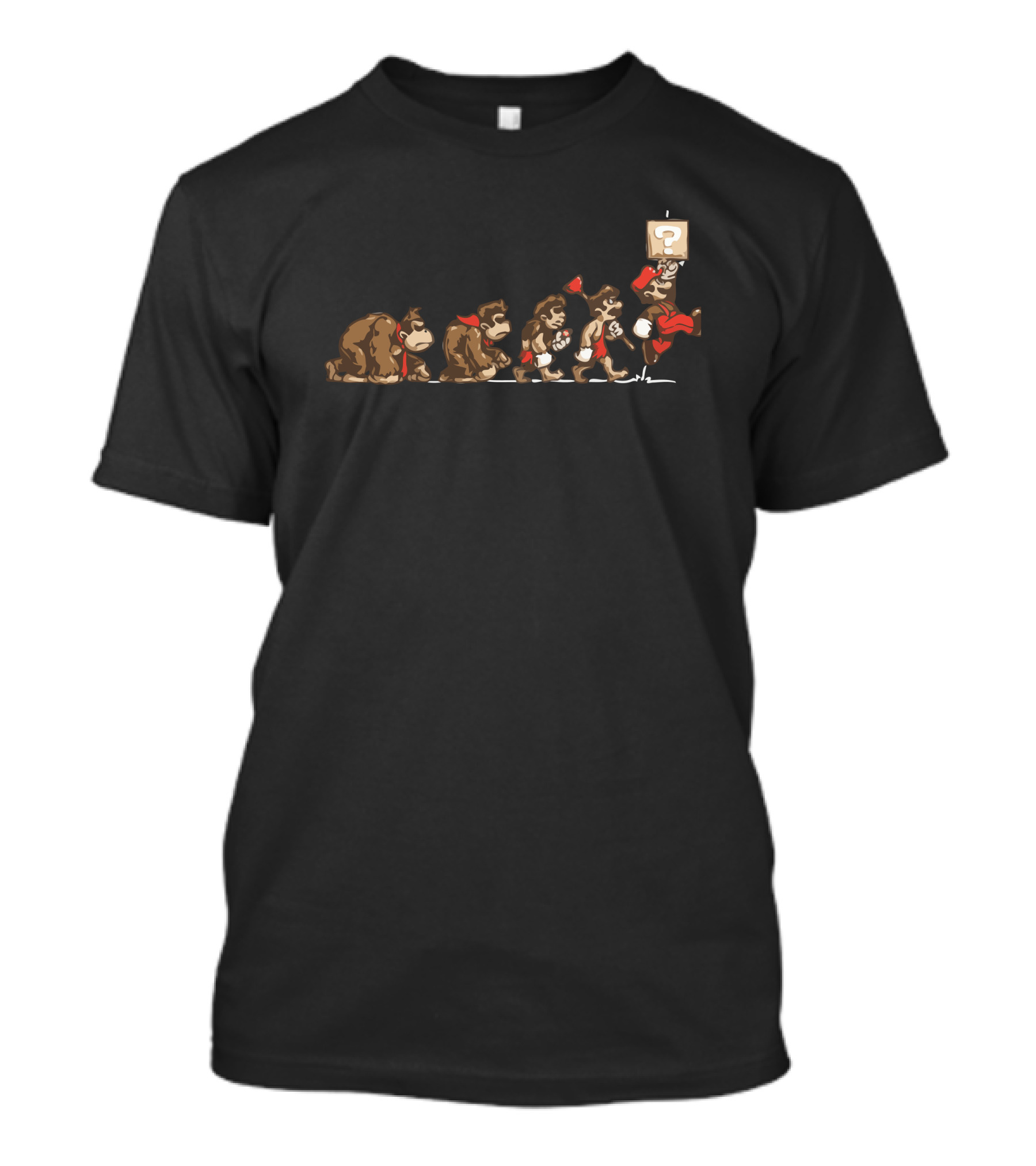 Donkey Kong Retro Evolution 8-Bit Progression T-Shirt