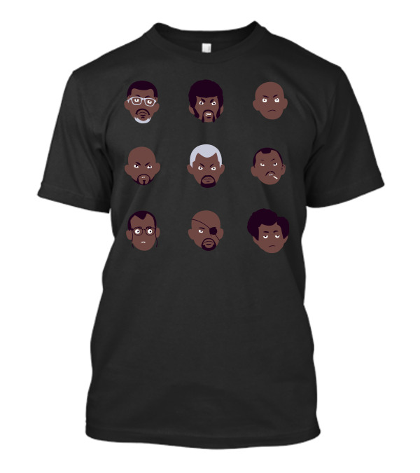 Samojis Famous Characters Emoji Collection T-Shirt