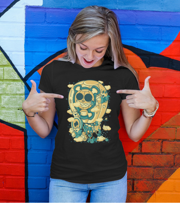 Skyjack Bear Balloon Adventure In Dreamy Clouds T-Shirt
