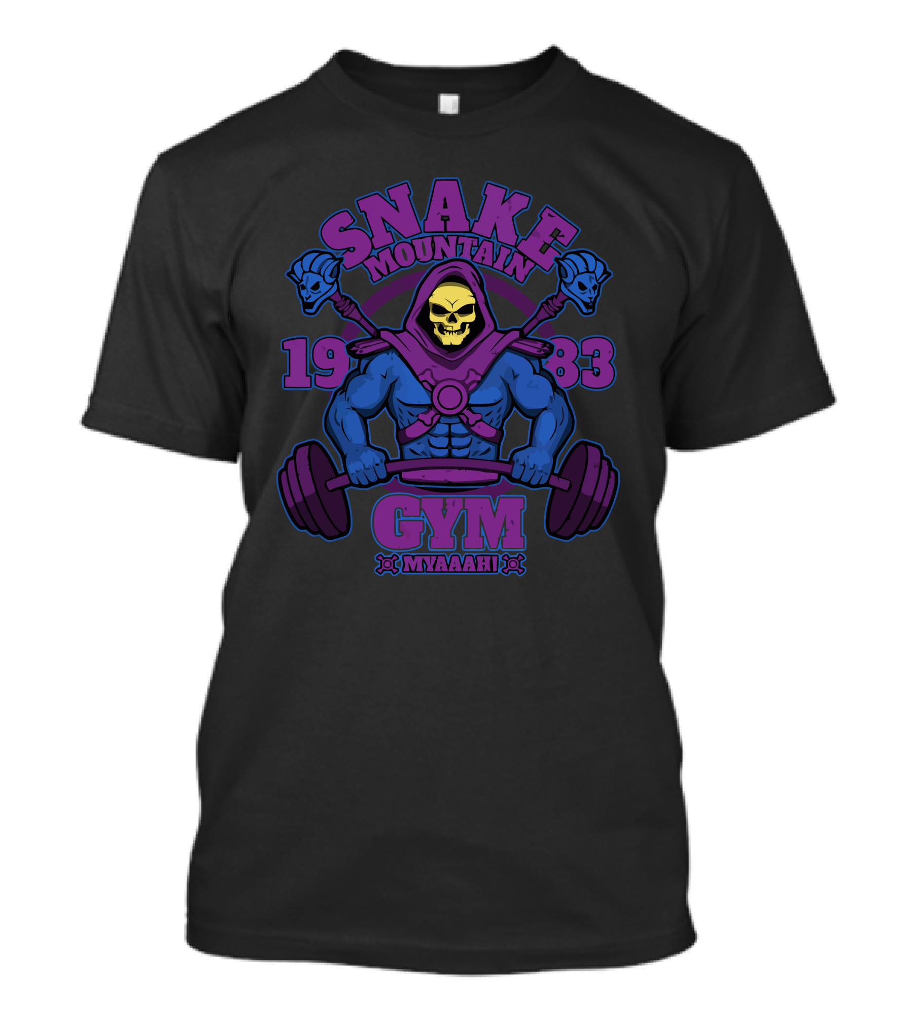 Snake Mountain Gym 1983 Myaaah T-Shirt