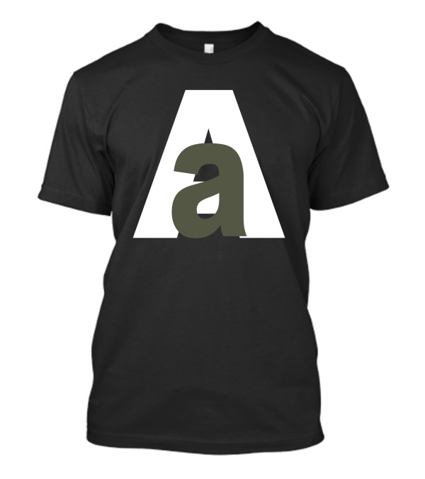 Aa White And Olive Green Overlay T-Shirt