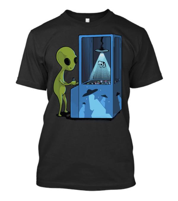 Abduction Game Alien UFO Claw Machine T-Shirt