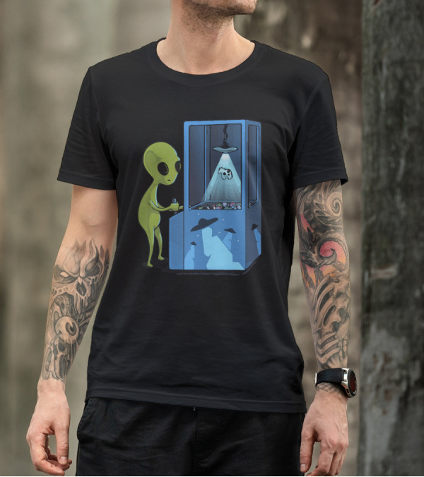 Abduction Game Alien UFO Claw Machine T-Shirt