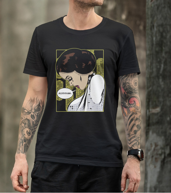Alderaan Sorrows Leia Pop Art Style Comic Panel T-Shirt