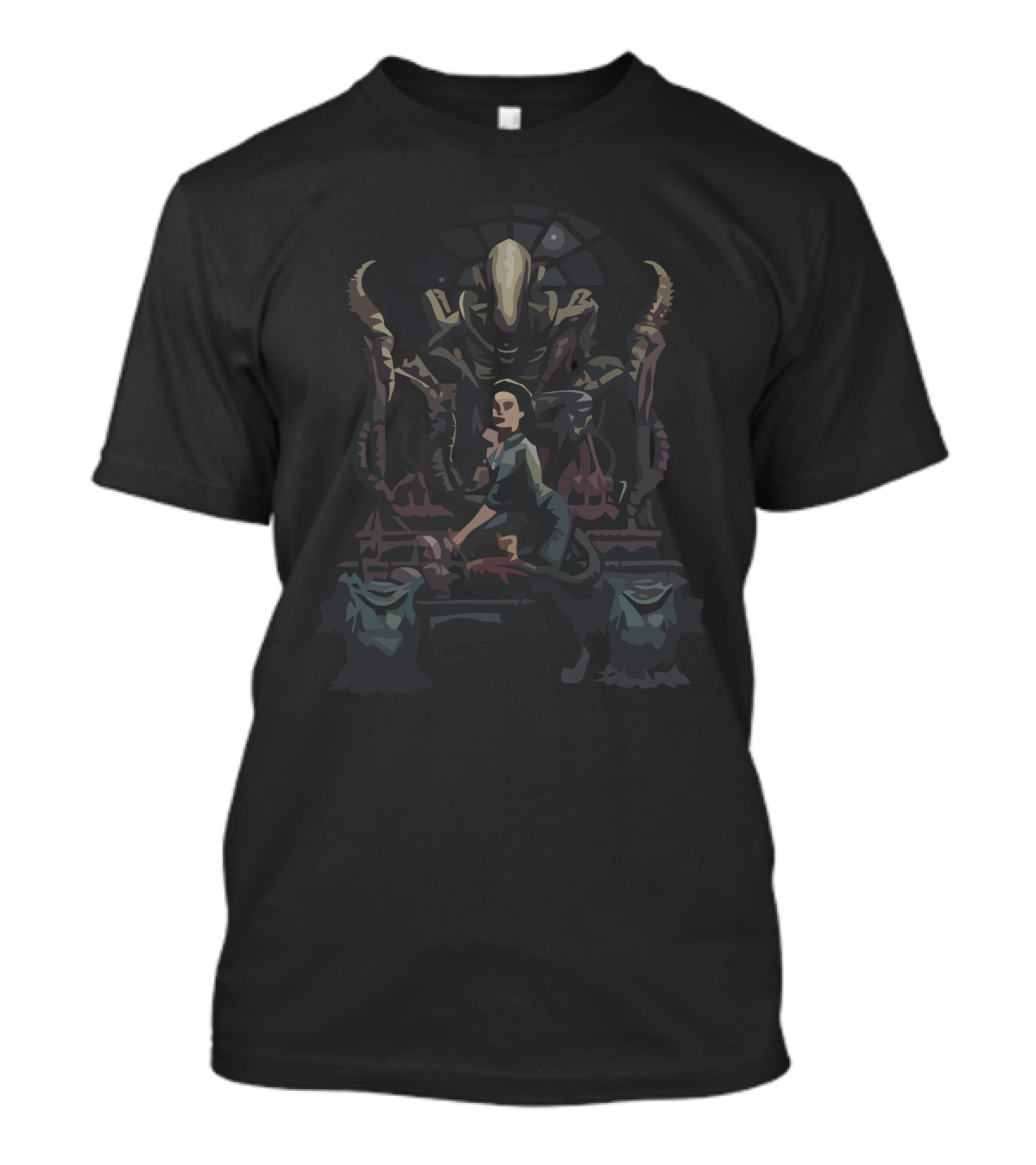 Ripley And Xenomorph Throne Alternative Ending T-Shirt