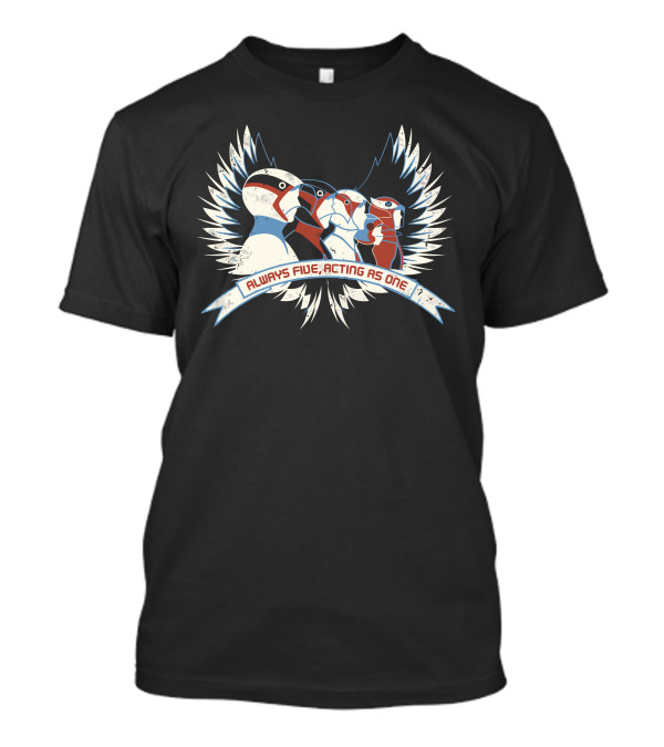 Always Five Acting As One Voltron Puffin Wings T-Shirt