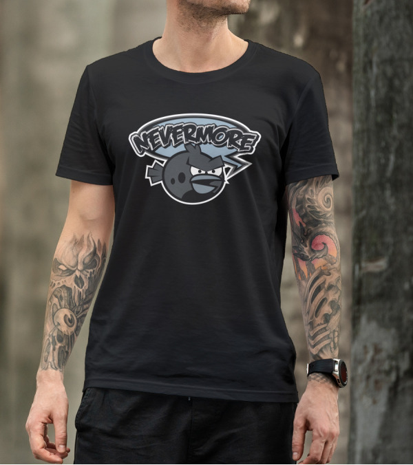 Nevermore Angry Allan Poe Bird T-Shirt