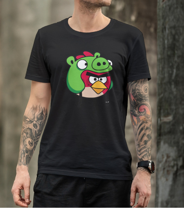 Angry Birds Crossover Pig Costume Character T-Shirt