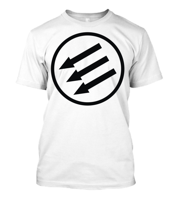 Antifa Arrows Three Black Arrows Inside Circle Emblem T-Shirt