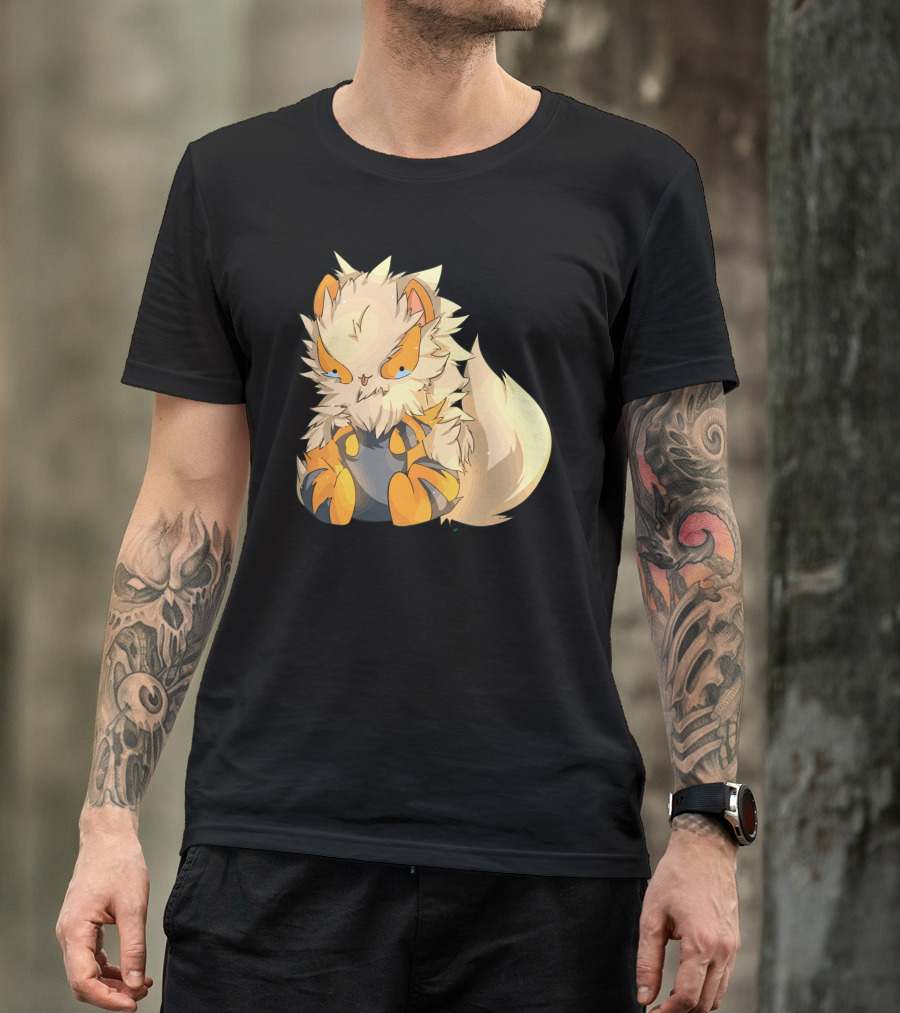 Arcanine Cute Chibi Style Pokémon Character T-Shirt