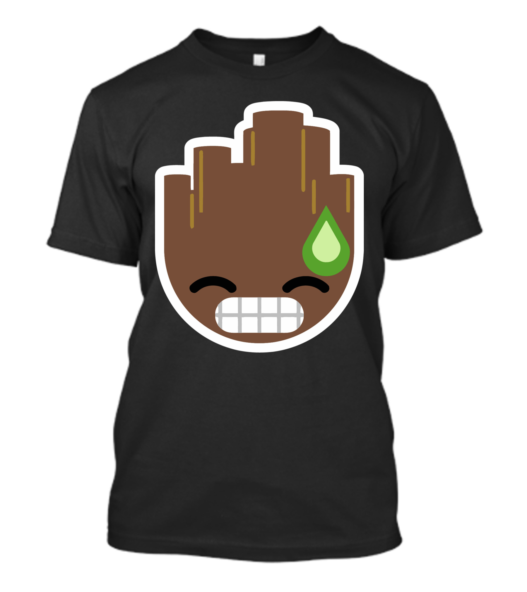 Archived Emoticon Groot Expression Sticker T-Shirt