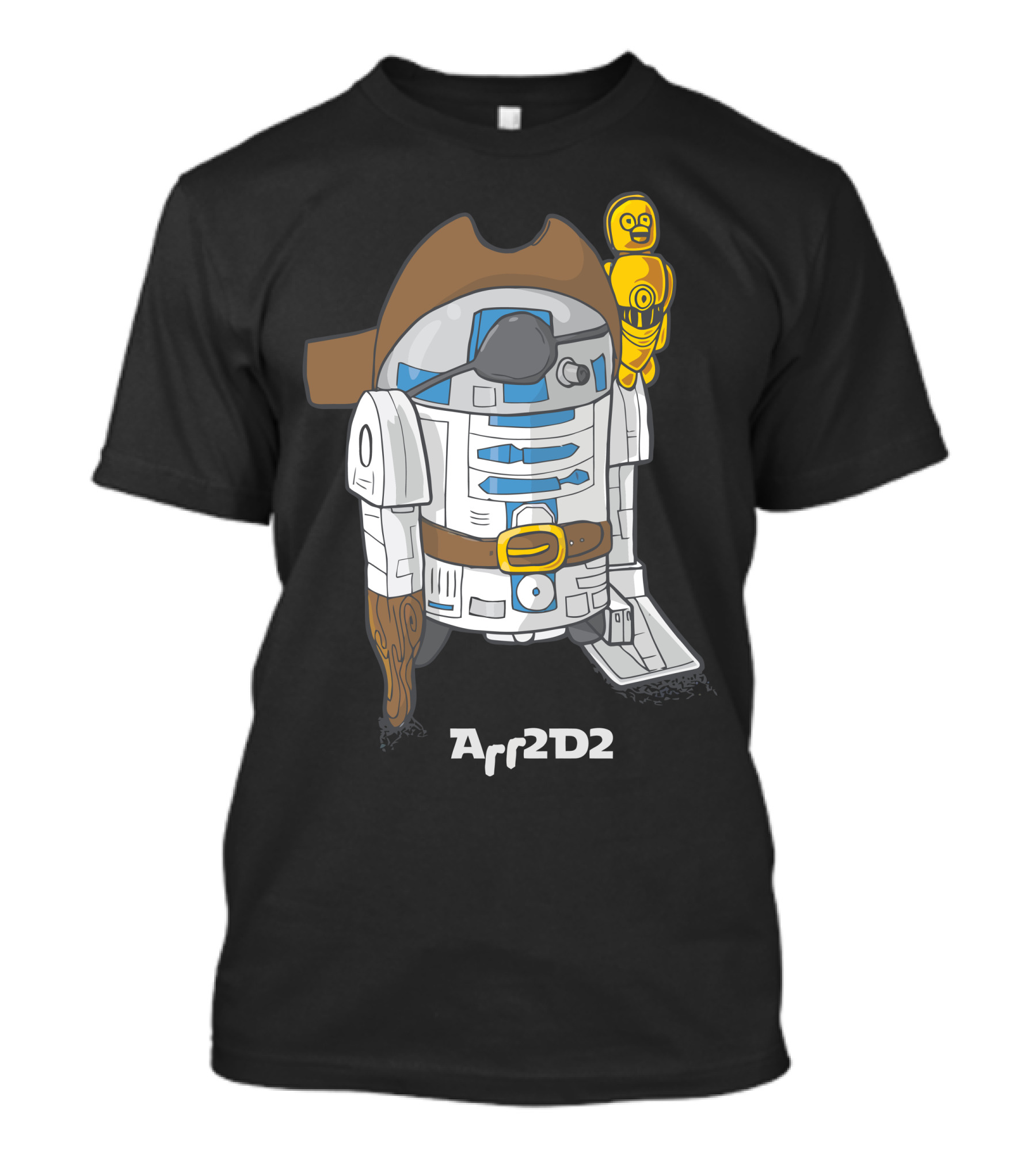 Arr2d2 Pirate Droid With C3PO Companion T-Shirt