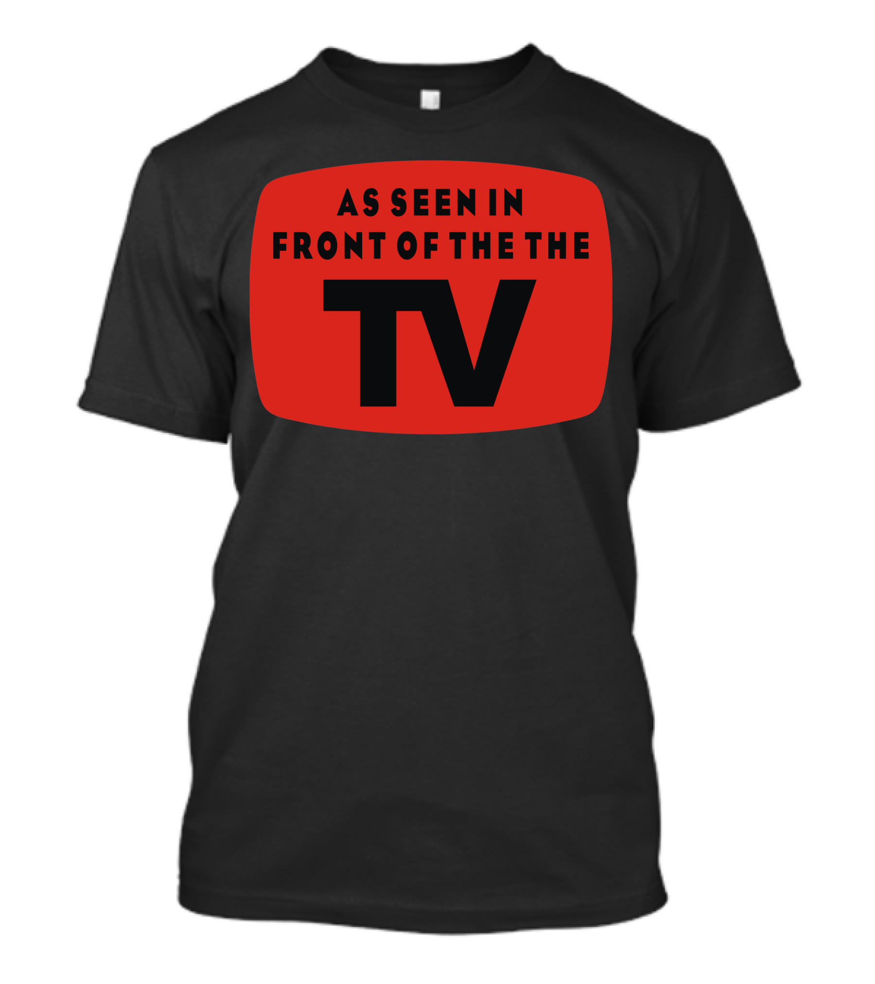 As Seen In Front Of The TV Retro Television Screen T-Shirt