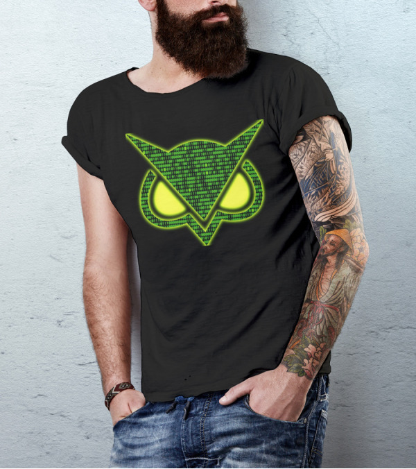 Binary Code Owl V Symbol Matrix T-Shirt