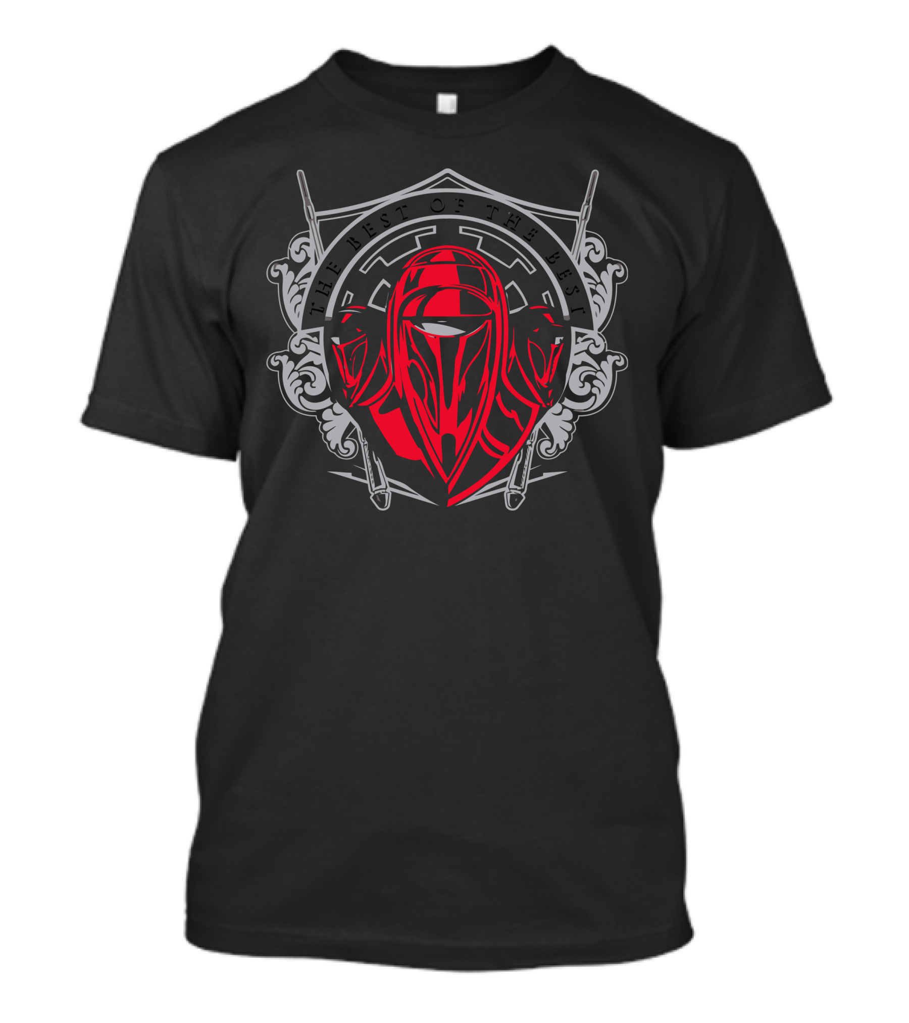 Best Of The Best Red Masked Warrior Emblem T-Shirt