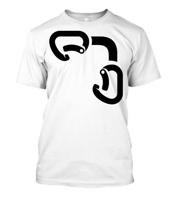 Black Best Rock Climbing Carabiner Symbols T-Shirt