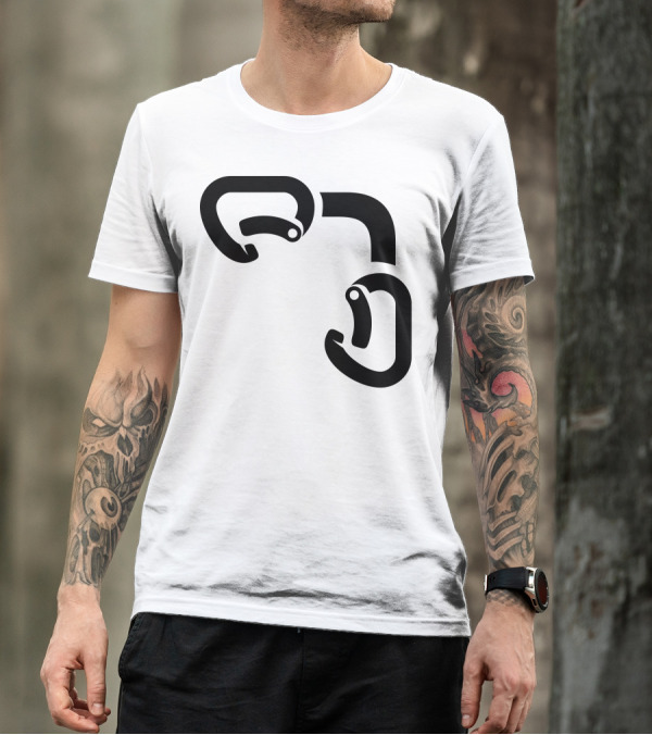 Black Best Rock Climbing Carabiner Symbols T-Shirt