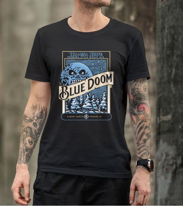 Termina White Wheat Ale Blue Doom Romani Ranch Brewing Co T-Shirt