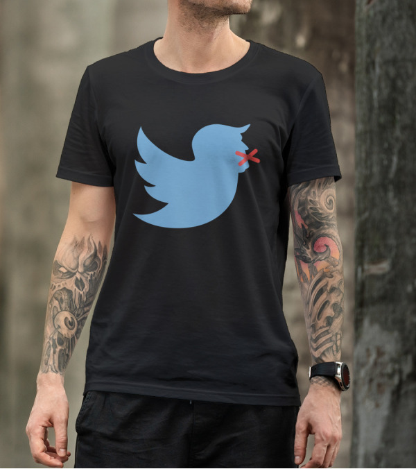 Boy Bird Silenced Blue T-Shirt