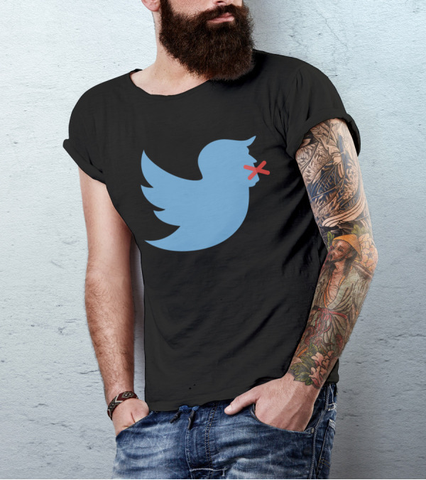 Boy Bird Silenced Blue T-Shirt