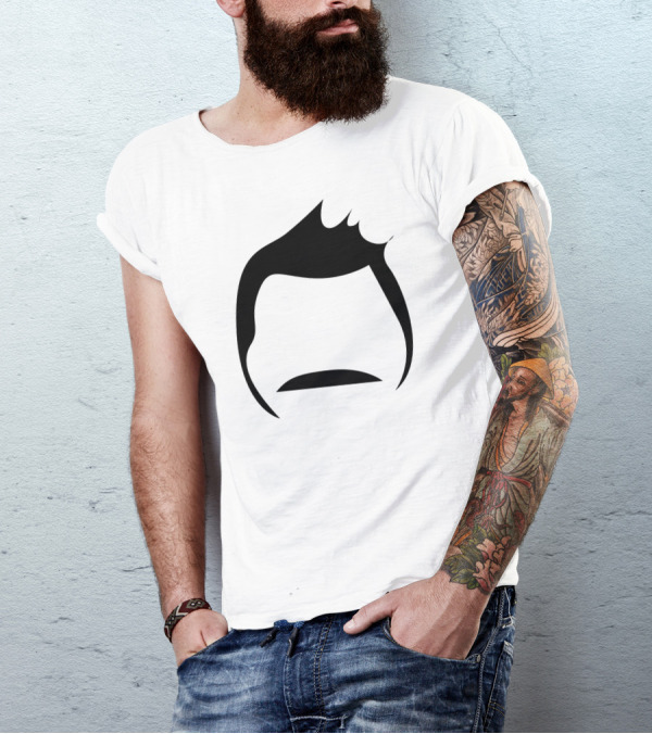 Boy Hairstyle Minimalist T-Shirt