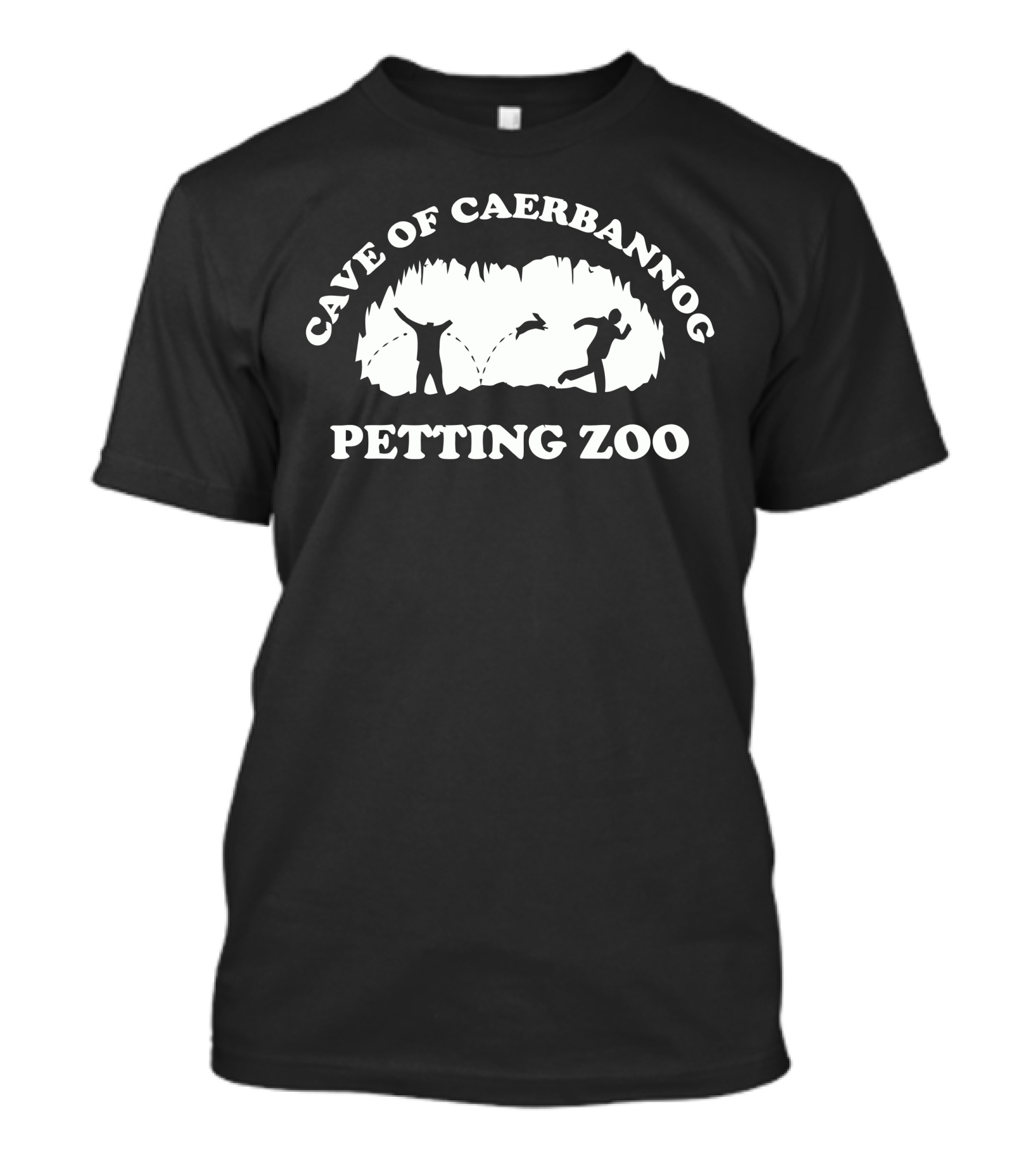 Cave Of Caerbannog Petting Zoo Silhouette Scene T-Shirt
