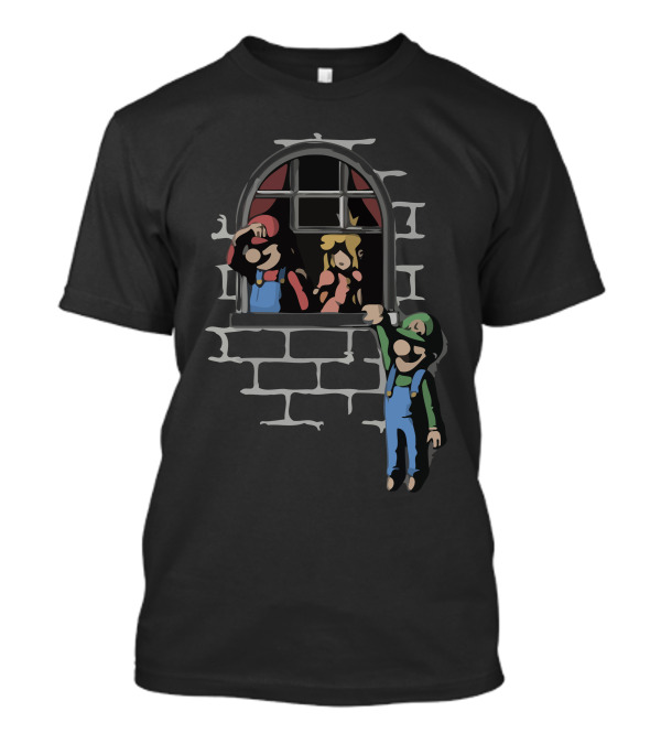 Castle Lovers Nostalgic Game Character Window Scene T-Shirt