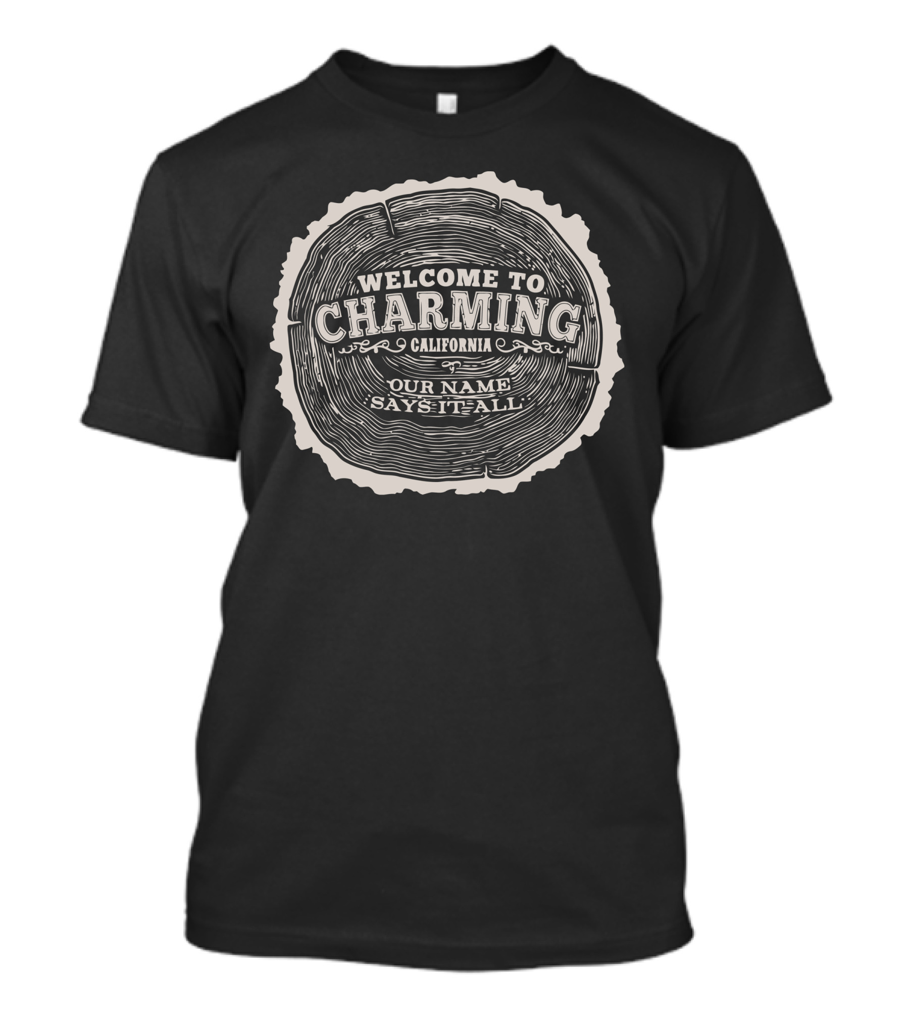 Welcome To Charming California Our Name Says It All T-Shirt